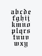 Black Gothic Letters