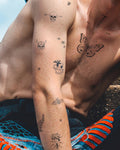 Dark Vibes Bundle Big (12 Tattoos) – 2-week tattoo