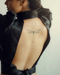 Dragon Fly Linework – 2-week tattoo