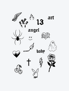 Modern Shit Bundle(18 Tattoos)
