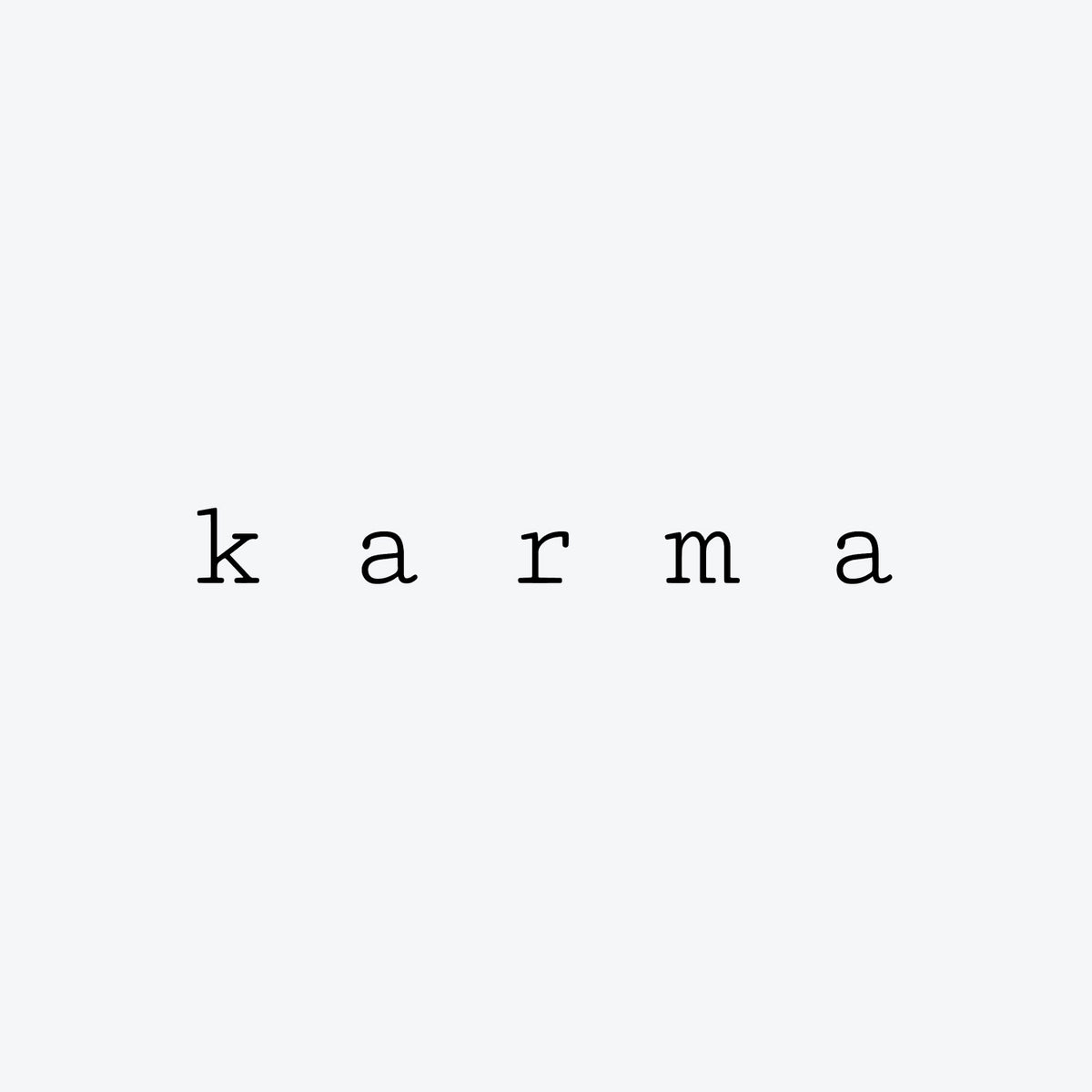 Karma Letters | Tattup - Premium Temporary Tattoo | Fast Delivery