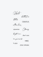Words Bundle (13 Tattoos)